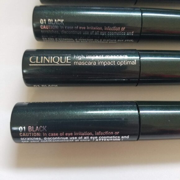 NEW Clinique High Impact Mascara Stick Black Eye Beauty Makeup 4 Pieces - Picture 7 of 7
